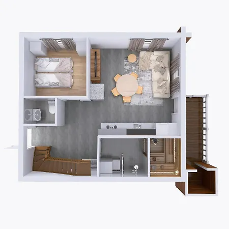 Alppitaehti, Huoneisto Hilla Apartment *